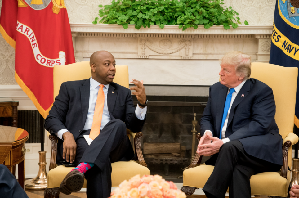 Trump Scott meeting in 2017